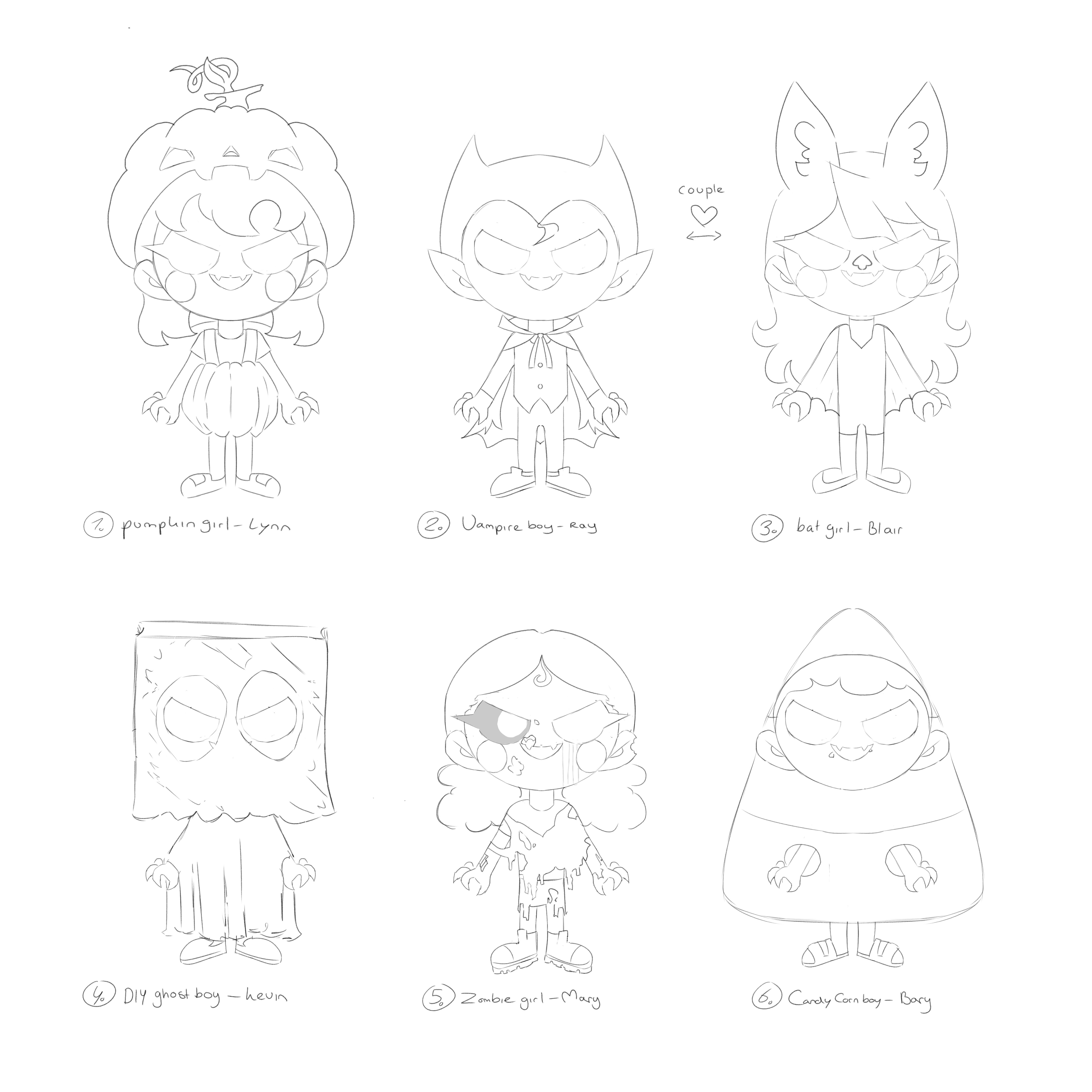All characters trick or treat possessed